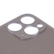 Задня панель корпуса для iPhone 11 Pro Max, сіра, не потрібно знімати скло камери, big hole, matte space gray Прев'ю 1