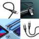 USB Cable Hoco X14, (2xUSB type-C, 100 cm, 60 W, black) #6931474752215 Preview 2