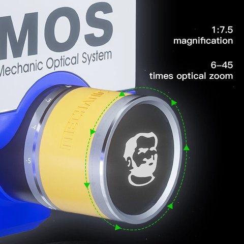 Microscopio Mechanic MOS300-M3, trinocular, 6X-45X Vista previa  6