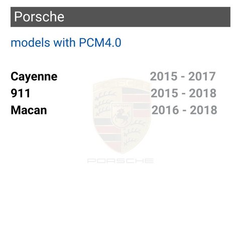 Wireless CarPlay and Android Auto Adapter for Porsche Cayenne / 911 / Macan with PCM4.0 Preview 1