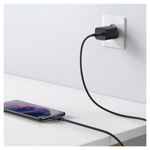 Сетевое зарядное устройство Baseus Super Si, 25 Вт, Quick Charge, черный, без кабеля, 1 порт, #CCSP020101 Превью 1