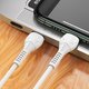 Cable USB Hoco X55, USB tipo C, Lightning, 100 cm, 20 W, 3 A, blanco, #6931474740144 Vista previa  4