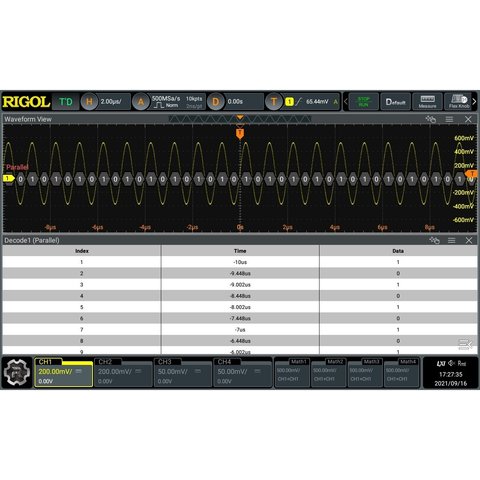 Osciloscopio digital RIGOL DHO924S Vista previa  9