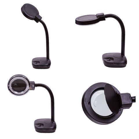 Lente de aumento de sobremesa Sunshine LJJ 139, iluminación circular Vista previa  1