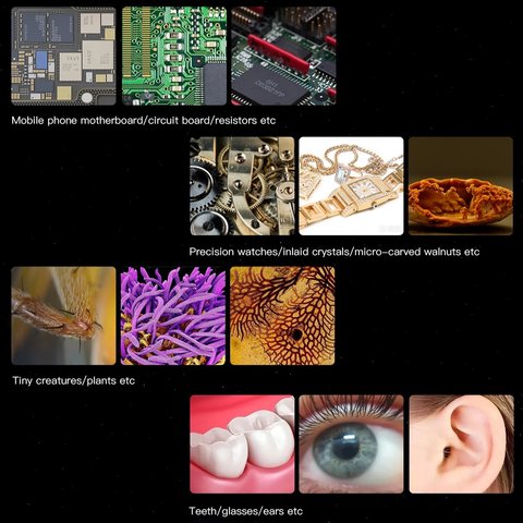 Microscopio Mechanic MOS300-M3, trinocular, 6X-45X Vista previa  8