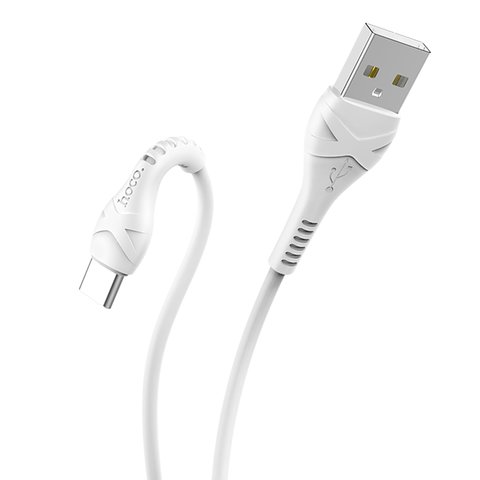 USB кабель Hoco X37, USB тип-C, USB тип-A, 100 см, 3 A, белый, #6931474710512 Превью 1