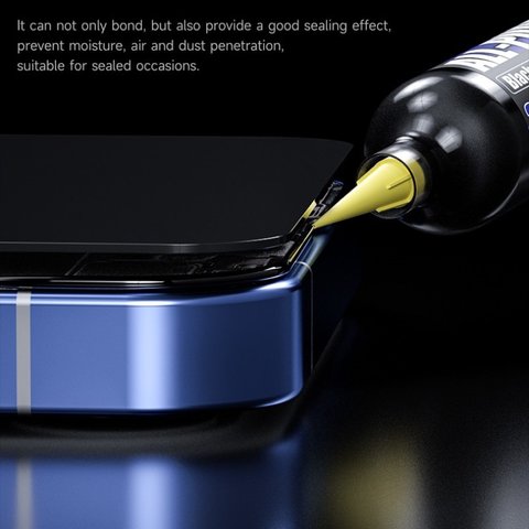 Клей Mechanic G7, поліуретановий, чорний, швидковисихаючий, для приклеювання задніх кришок, для дисплейних рамок, 30 мл Прев'ю 3