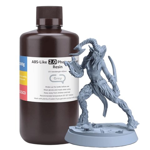Фотополимерная смола для 3D-принтера ELEGOO ABS-образная 2.0, Grey, 1 кг Превью 4