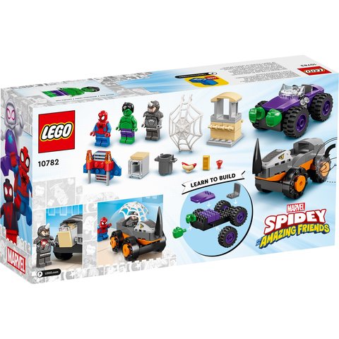 Конструктор LEGO Spidey Схватка Халка и Носорога на грузовиках (10782) Превью 1